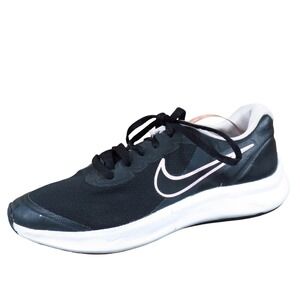 Nike Star Runner 3 GS Youth Running Shoes Size 5Y Black Light Pink Sneakers